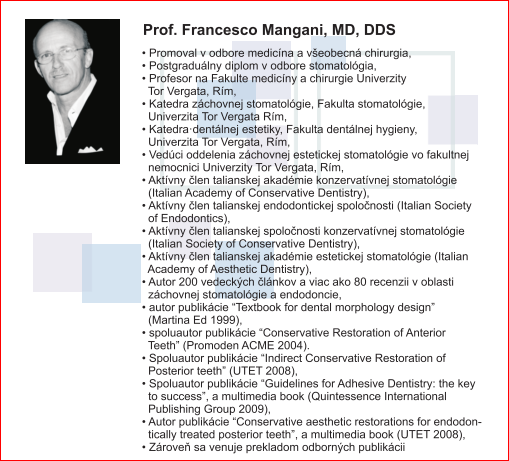 Prof. Mangani, MD, DDS